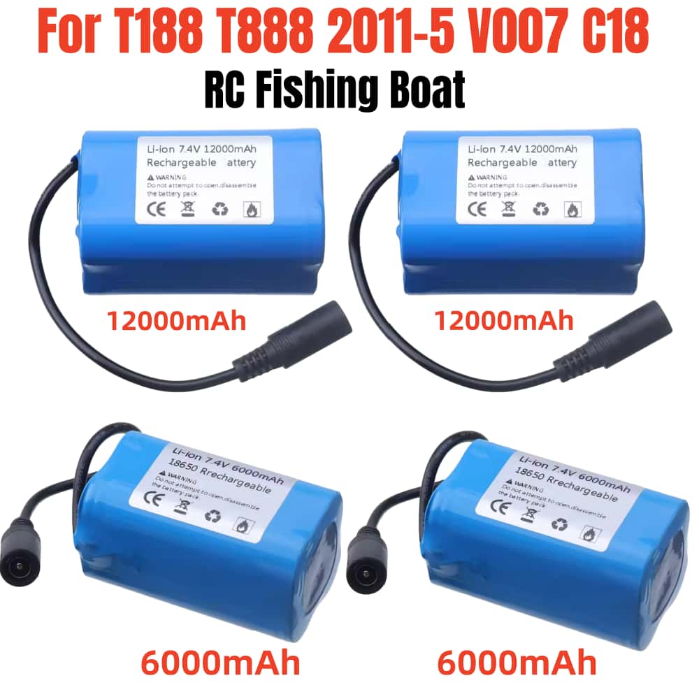 Fish Finder Charger - Сменная батарея 7.4V 12000mAh с USB-зарядкой