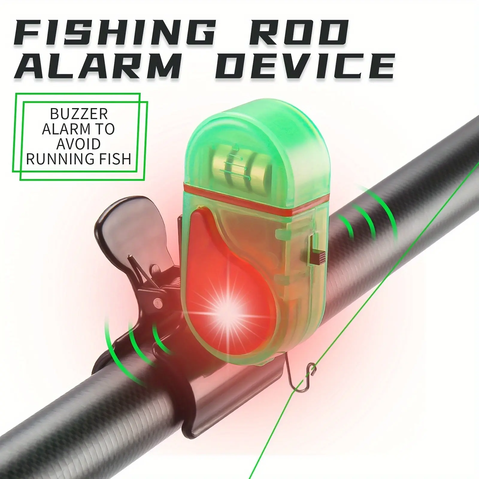 Fish Alarm - Комплект из 2 LED-сигнализаторов поклевки, усовершенствованные
