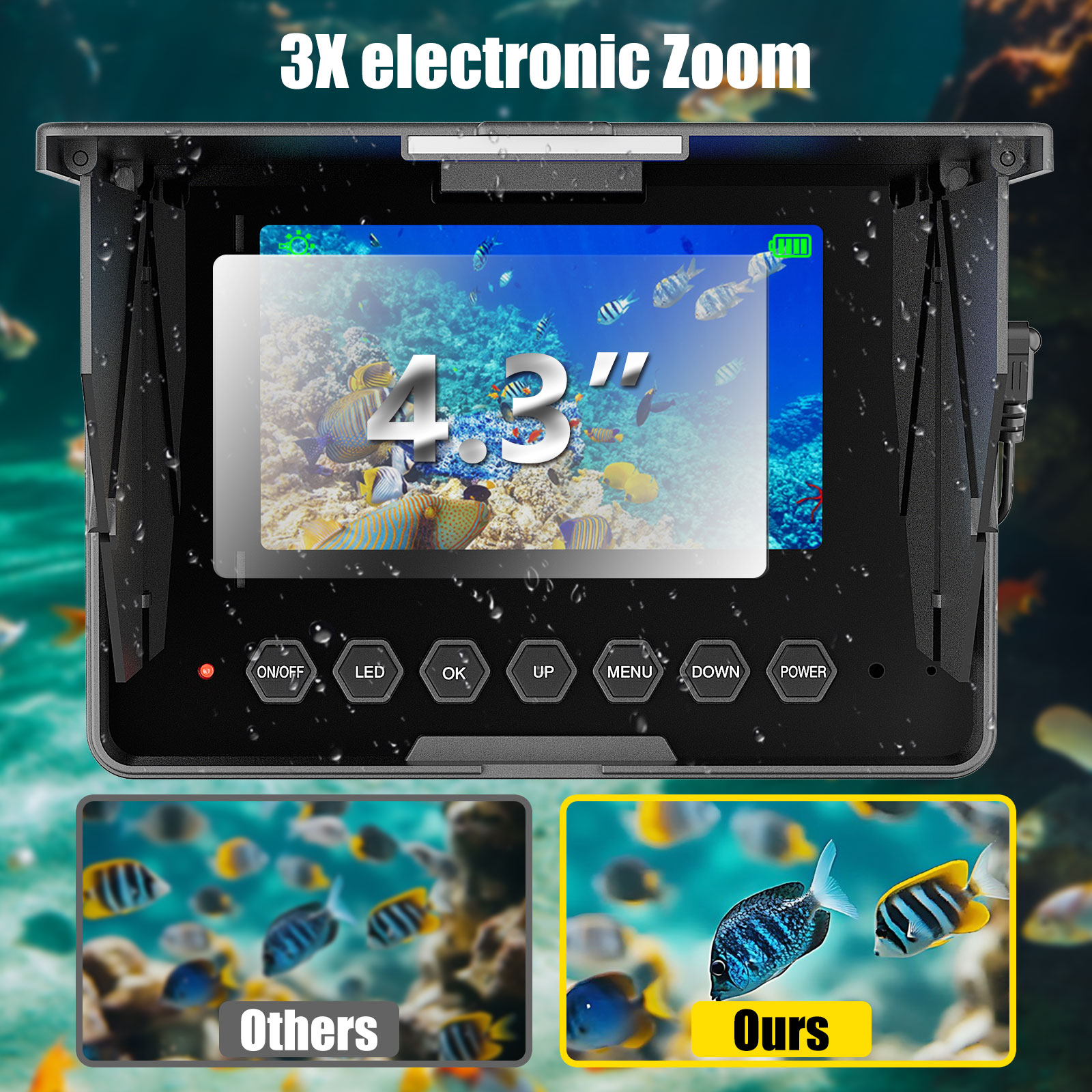 Подводная камера для рыбалки - – обзор и цена Fish Finder Battery