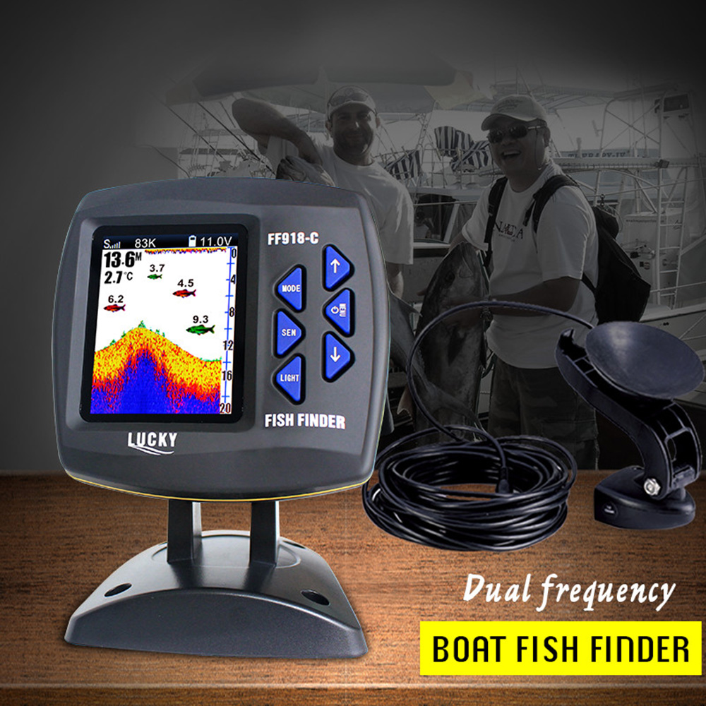 Цветной экран, проводной рыбол – обзор и цена Fish Finder Gps